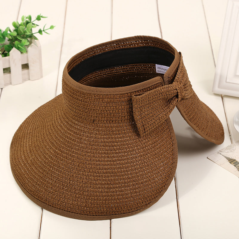 Foldable Sun Hat With No Brim For Women