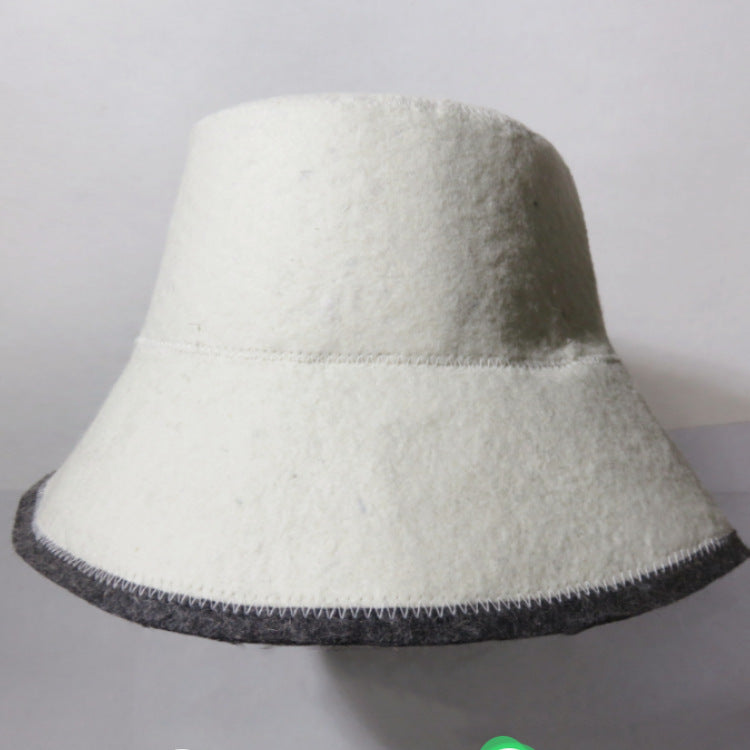 Water-Absorbing, Warm Wool Sauna Fisherman Bath Hat