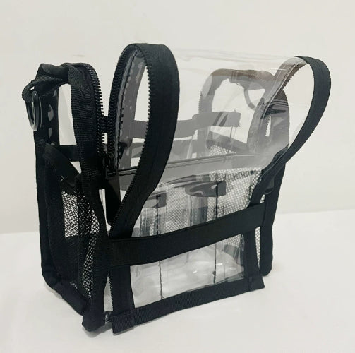PCV Transparent Waterproof Portable Easy-to-Clean Cosmetic Bag