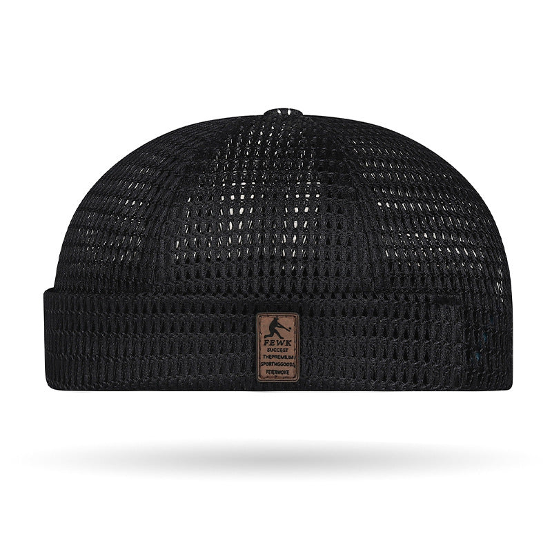 Summer New Sewn Hollow Large-Grid Mesh Hat For Women