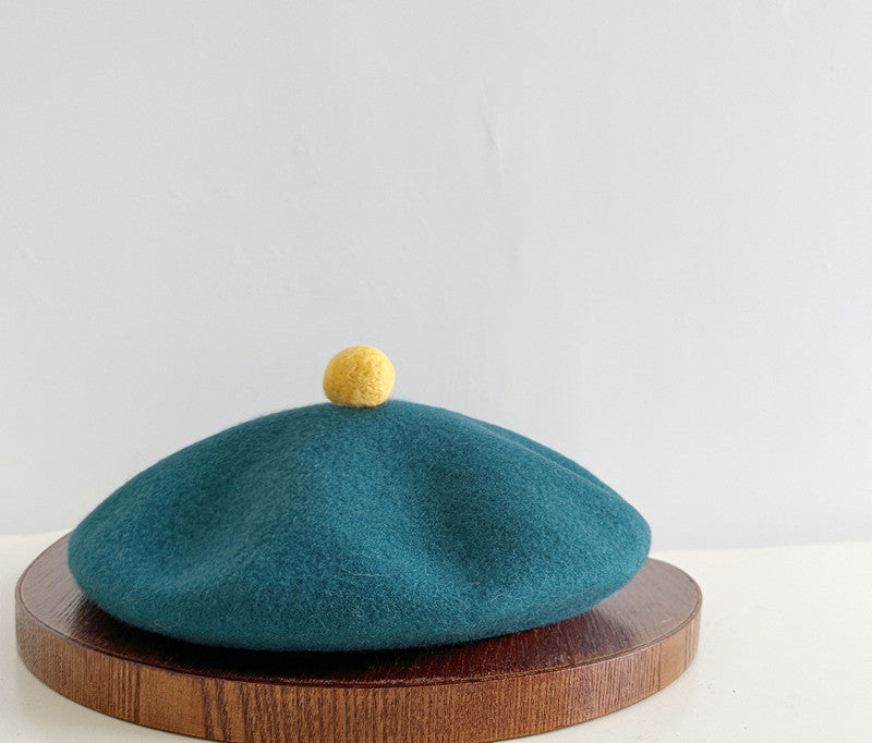 High-Quality Wool Beret Womens Wool Felt Painters Cap