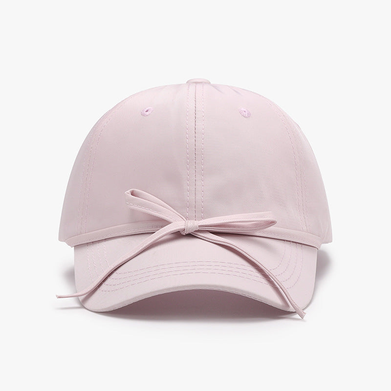 Spring And Autumn Bowknot Quick-drying Soft Top Women's Baseball Cap