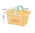 Portable storage basket-yellow-16.2 * 11.8 *8.3cm-PP-1 piece