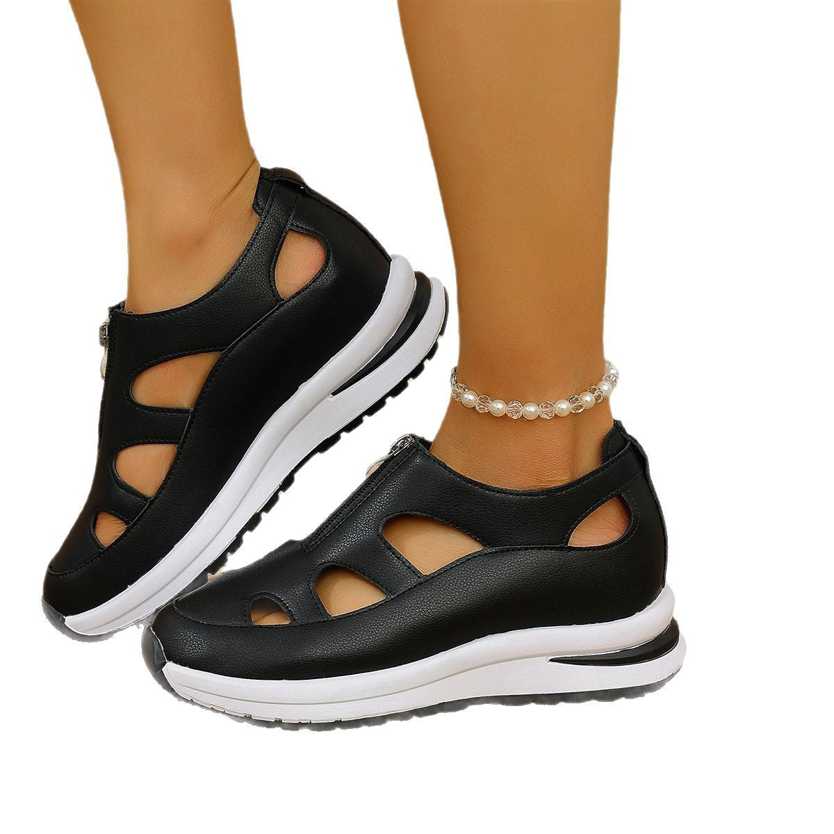 Baotou Chunky-sole Soft-soled Sandals Women's Casual