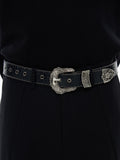 American Y2K Retro Carved Crocodile-pattern Belt
