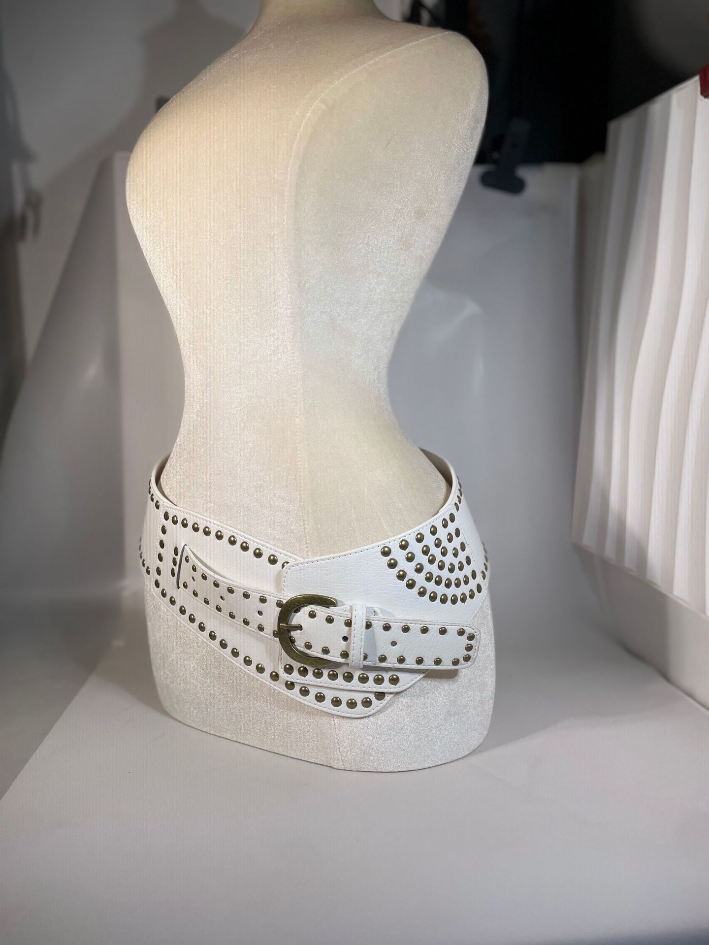 Chic AutumnWinter Horsehair Leopard-Print Fluffy Wide Belt