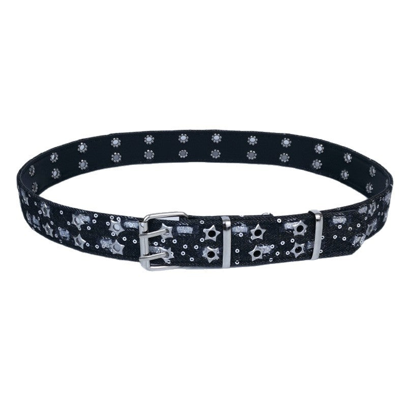 Casual Edgy And Stylish Jeans With A Sassy Belt For Women