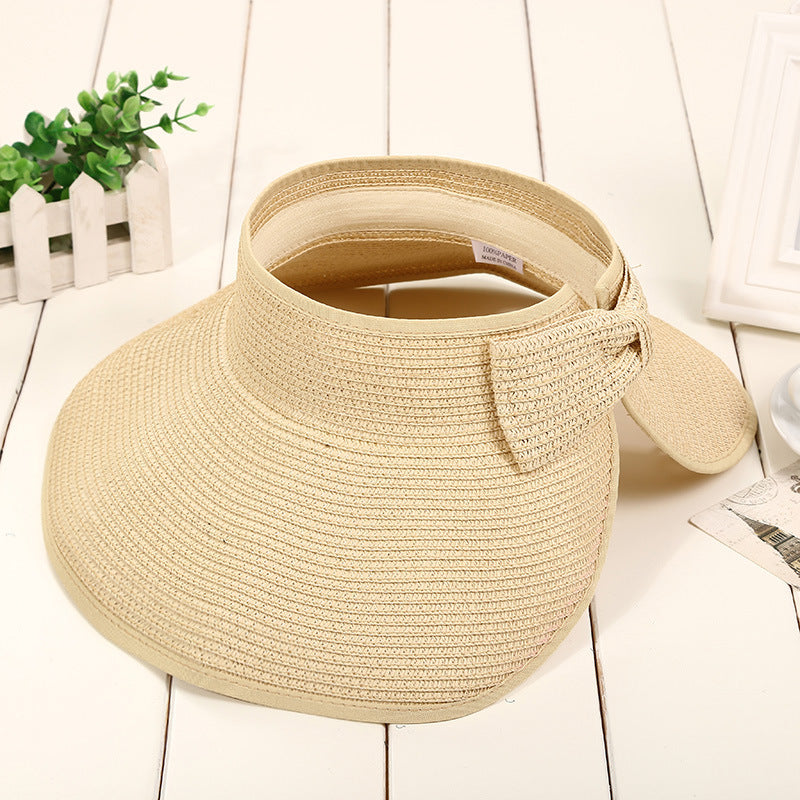 Foldable Sun Hat With No Brim For Women