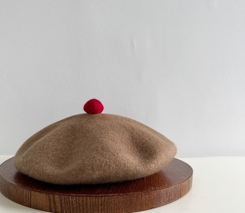 High-Quality Wool Beret Womens Wool Felt Painters Cap