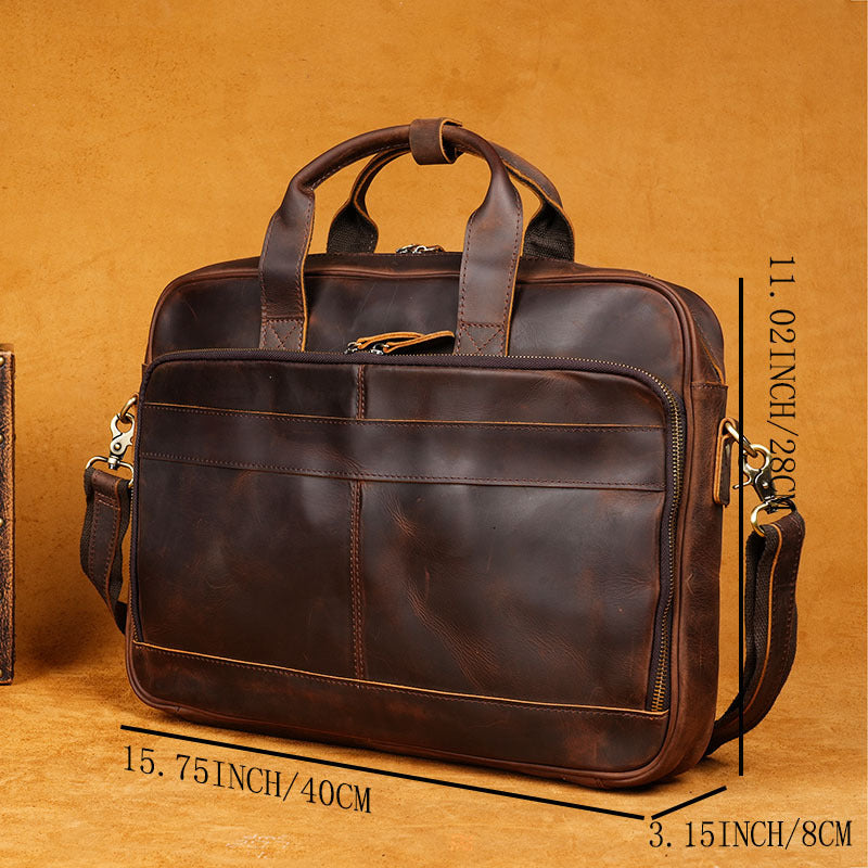 Men's Business Briefcase Shoulder Crossbody Bag