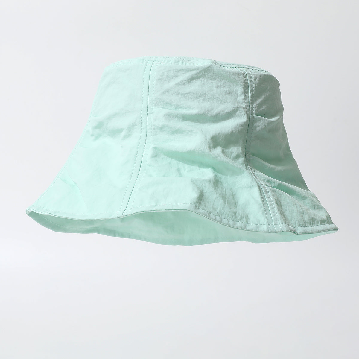 The New Women's Solid-color Pleated Casual Bucket Hat Is Quick-drying, Waterproof, Fashionable And Casual. It Suits Girls For Shopping, Dating, Traveling And Taking Photos.