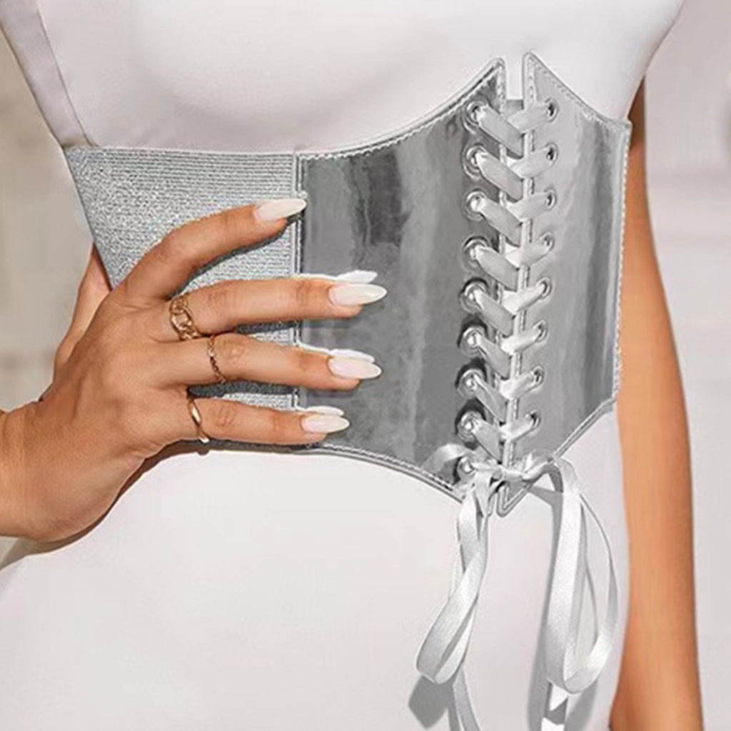 European And American-style Versatile Elastic Wide Decorative Belt For Skirts Springautumn Womens