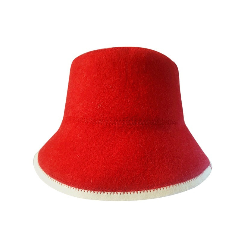 Thickened Absorbent  Foldable Wool Felt Fisherman Hat