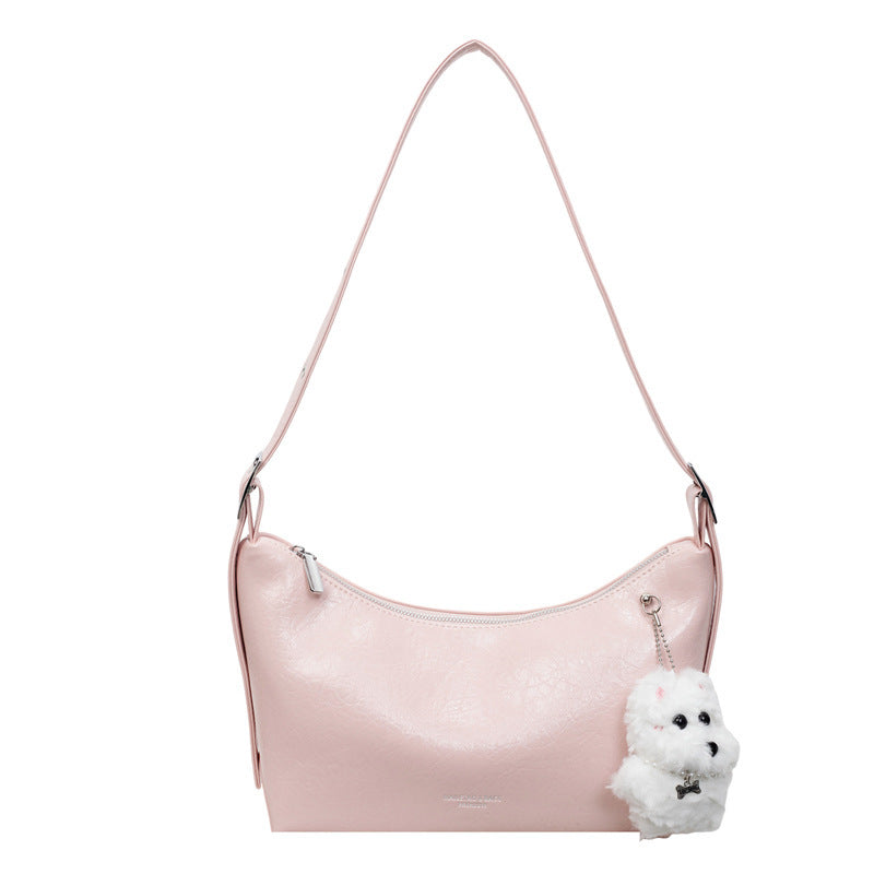 Solid-color Minimalist Elegant Underarm Single-shoulder Crossbody Bag