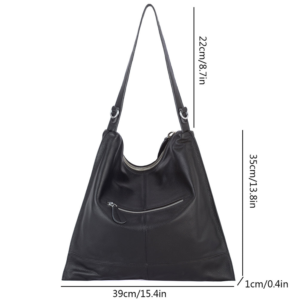 Large Capacity Leather Womens Shoulder Bag