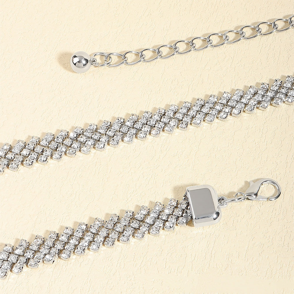 Crystal Chain Rhinestone Inlaid Waist Chain