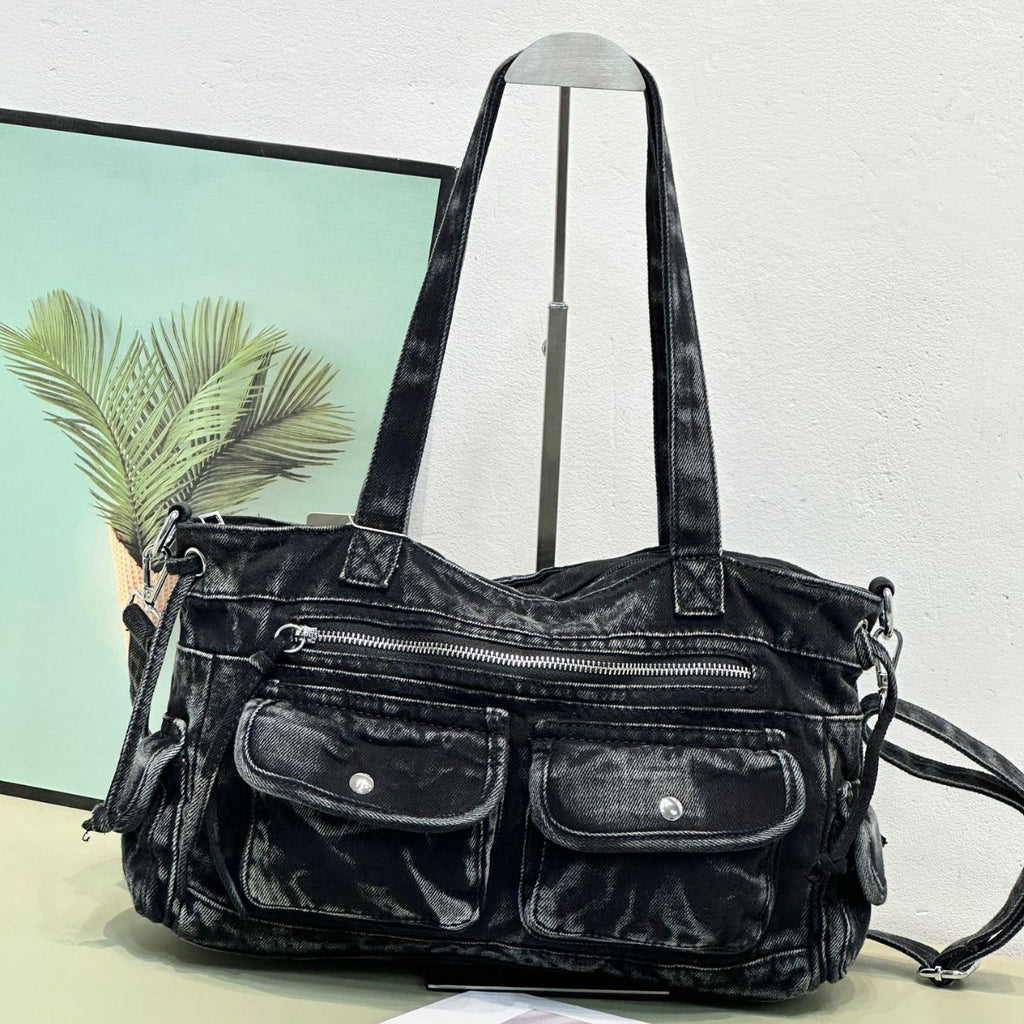 New Washed Denim Womens Shoulder Bag