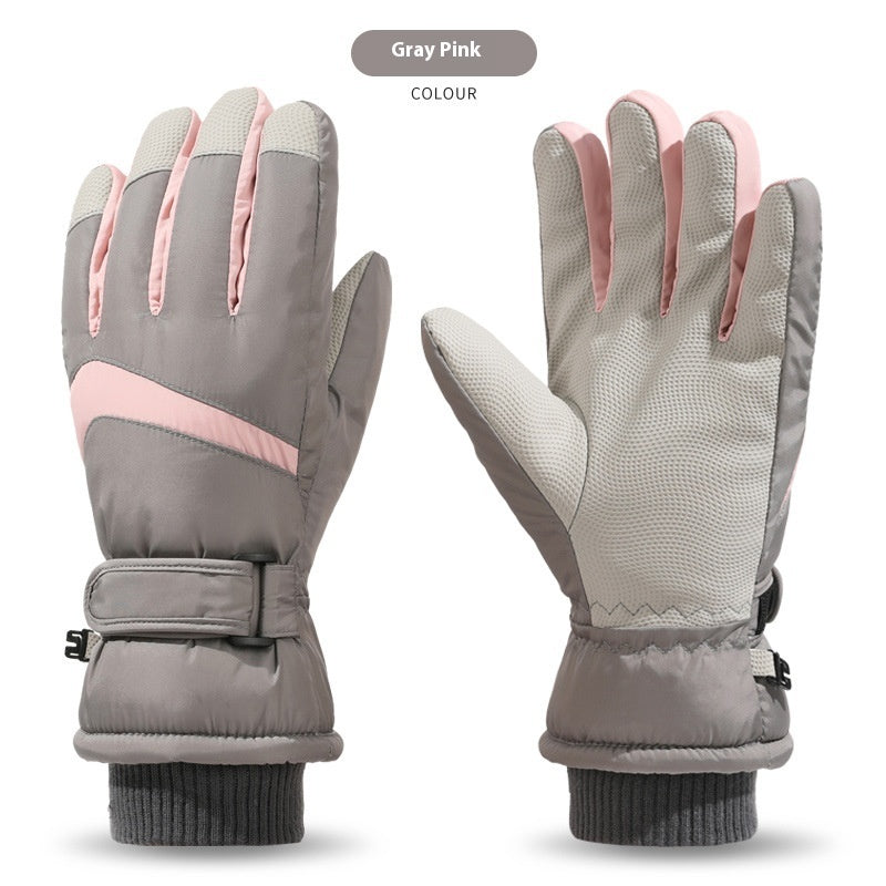 Skiing Gloves Winter Touch Screen Motorcycle Fleece-lined Warm