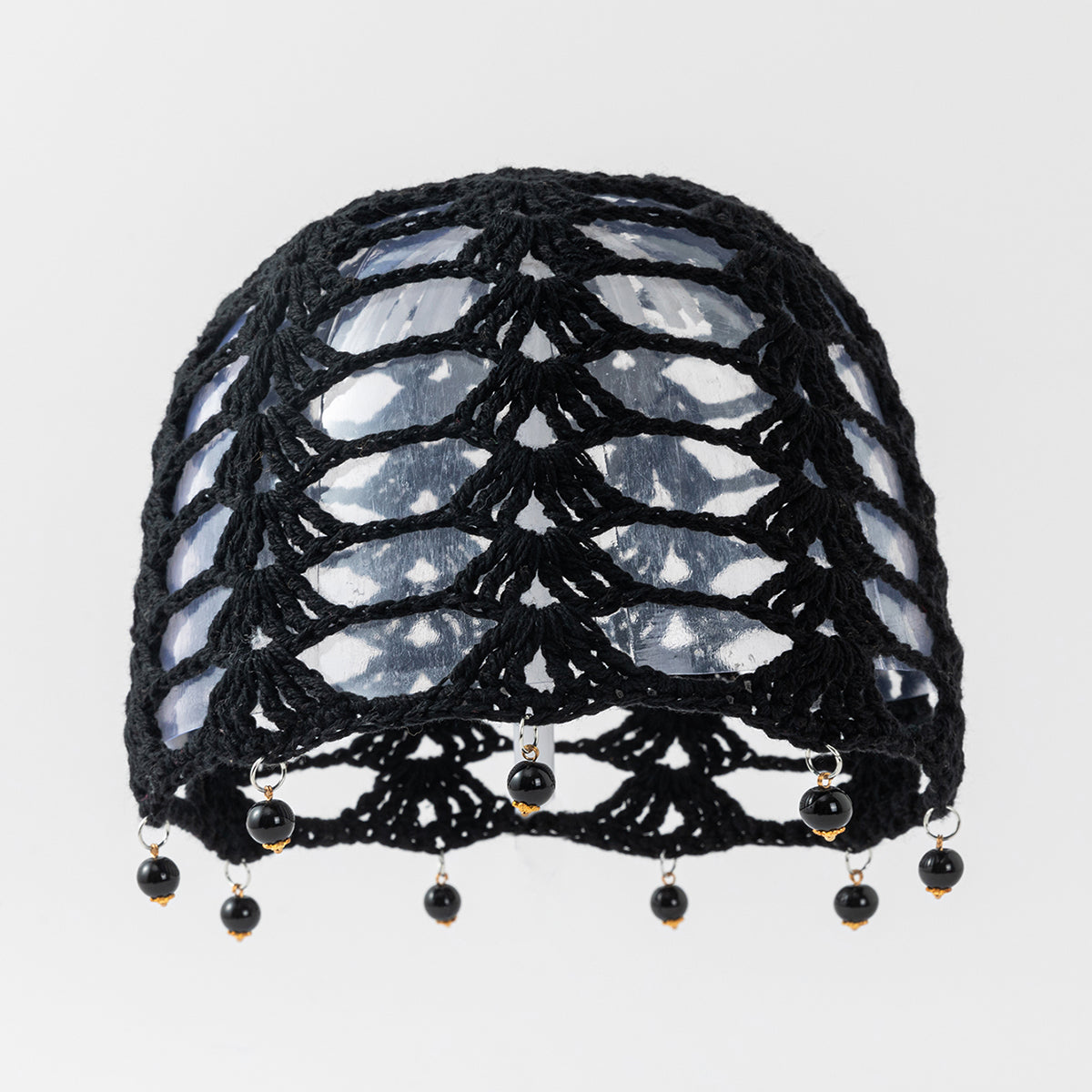 Cross-border Bestseller Spring Autumn Thin Hollow Out Hand-Knitted Beaded Woolen Hat, Beanie Skull Cap