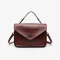 Oil-waxed Leather Vintage New Style Minimalist Fashionable Elegant Womens