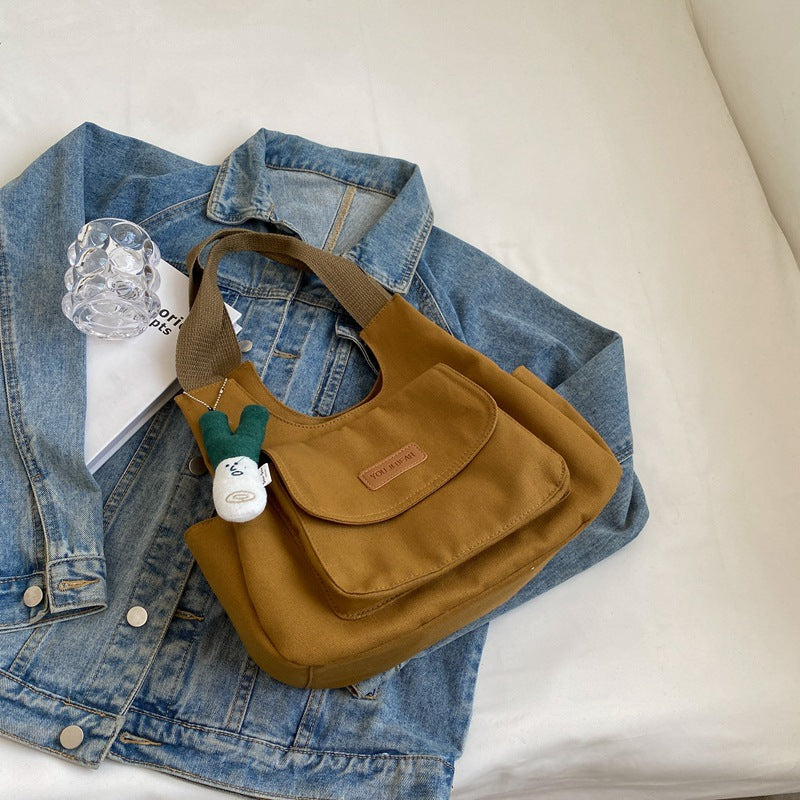 Leisure Commute Large Capacity Summer Fashion Canvas Support All-match Shoulder Bag
