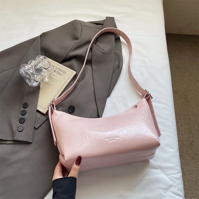 Solid-color Minimalist Elegant Underarm Single-shoulder Crossbody Bag