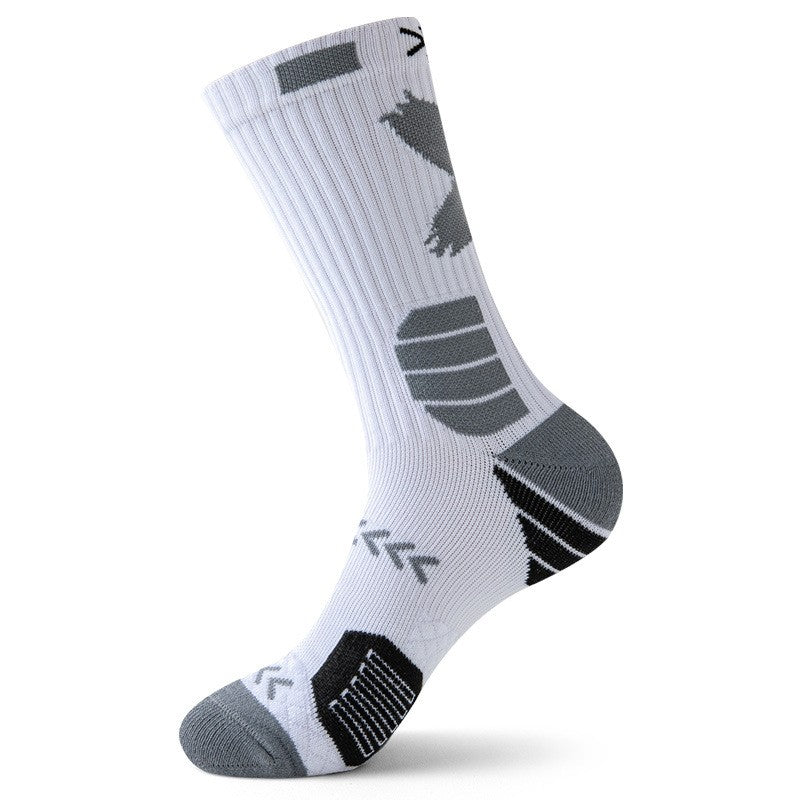 Sports Socks Men's Medium Socks Practical Professional Running Basketball Socks High Top Long Socks