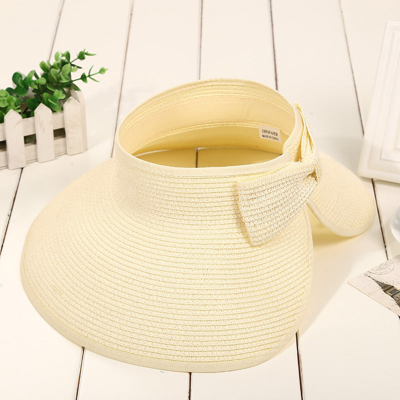 Foldable Sun Hat With No Brim For Women
