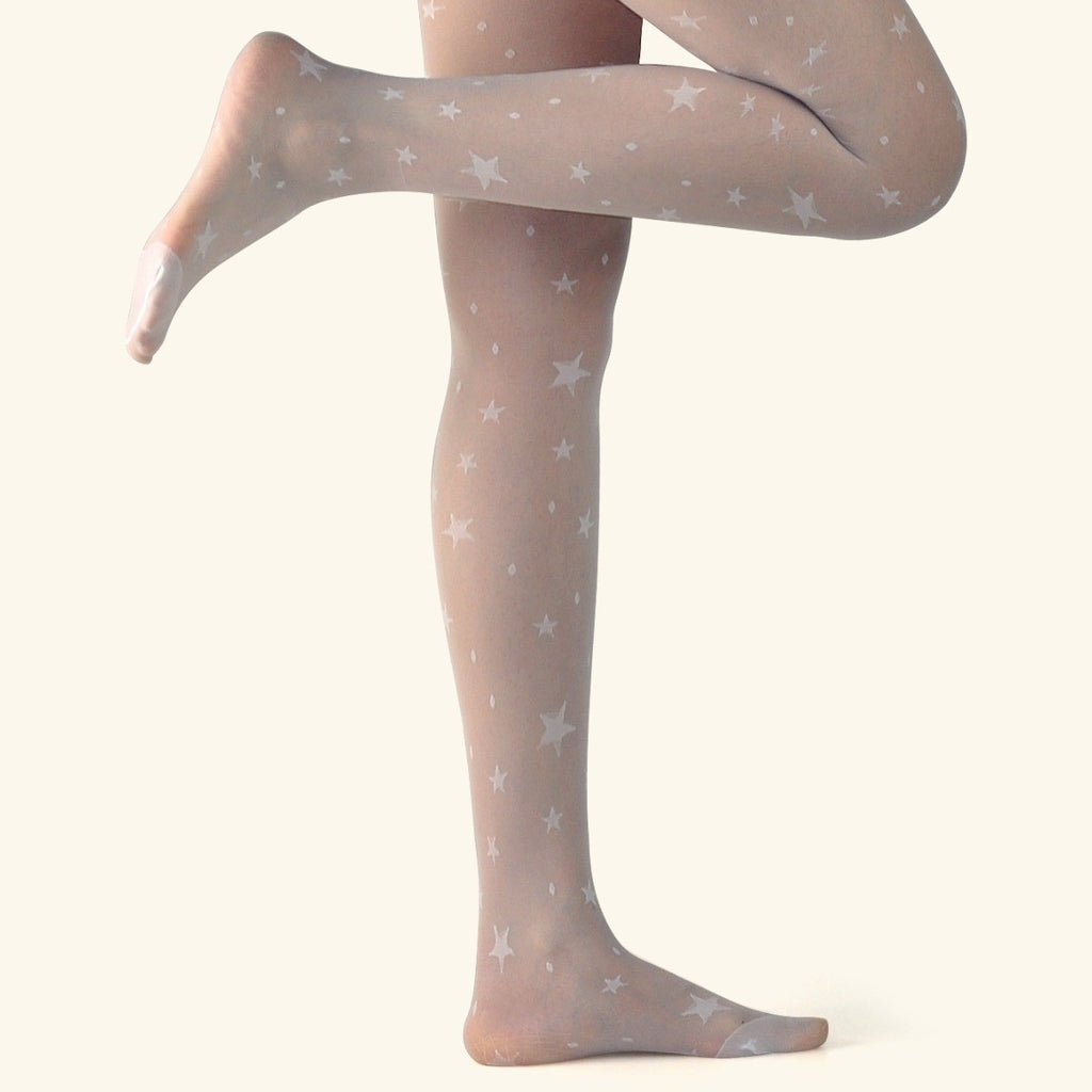 Summer Super Transparent Polka Dot Star Jacquard Pantyhose Sexy Outerwear Women's Socks