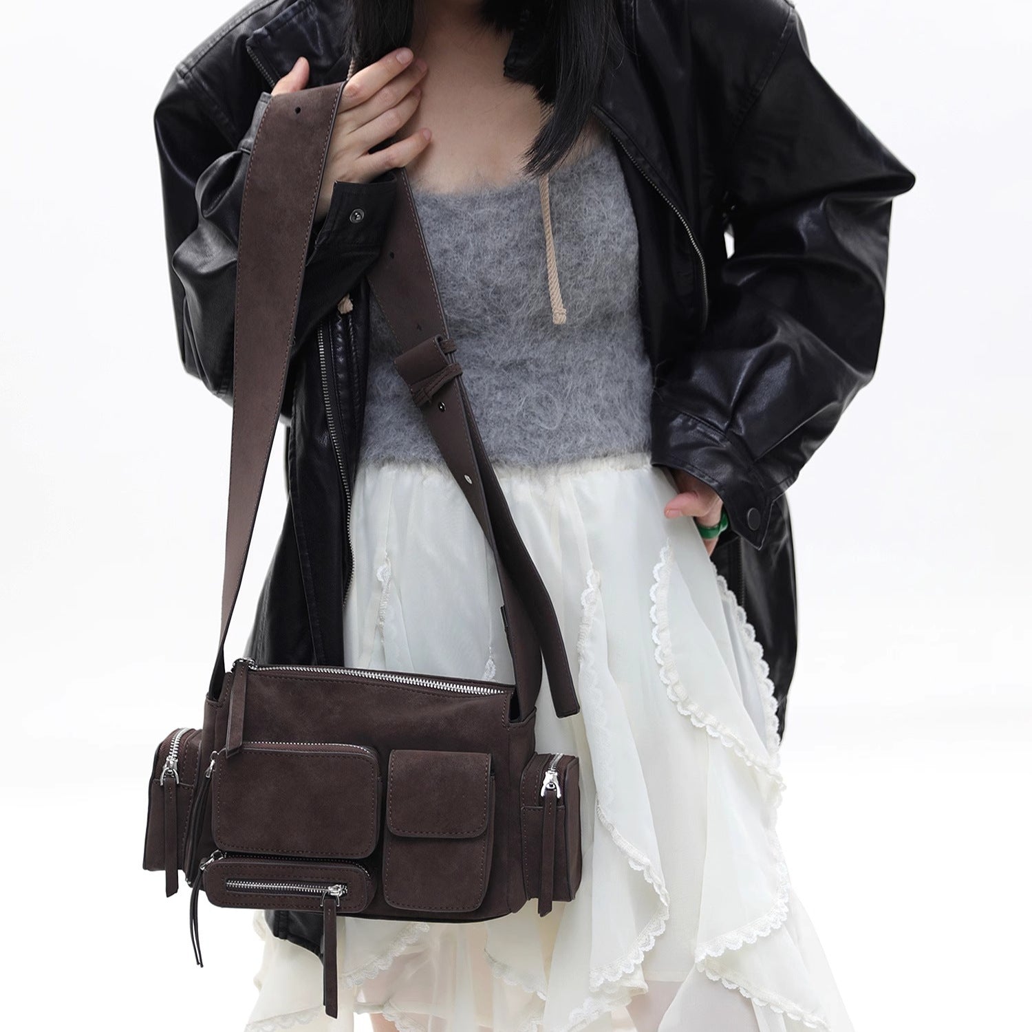 Women's Multi-Pocket Shoulder Crossbody Bag