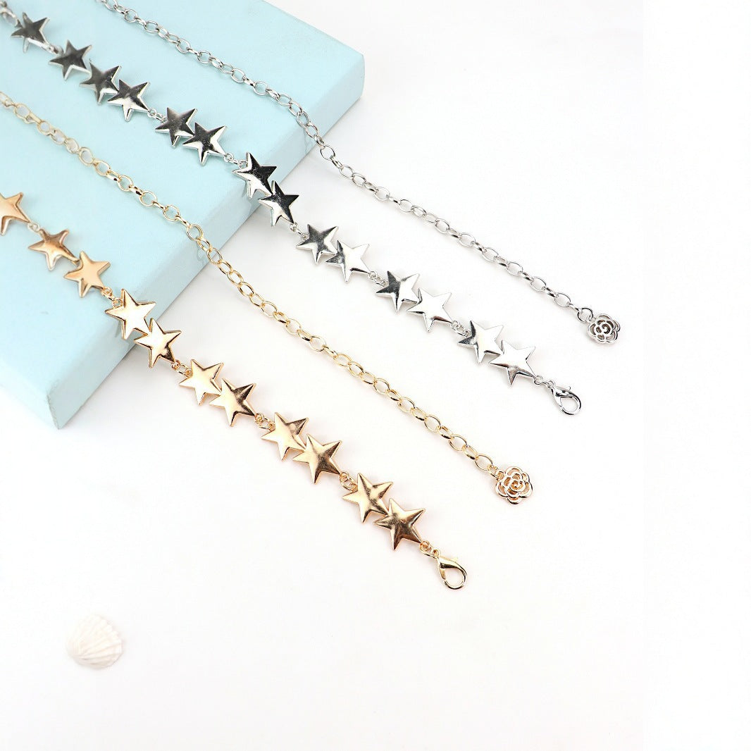 New Retro Metal Star Waist Chain Women's Accessory