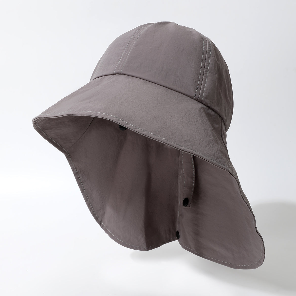 Solid-color Wide-brimmed Sunshade Quick-drying Shawl, Shoulder Protector, Simple And Versatile Sun Hat Suitable For Outdoor Work, Attendance, Travel