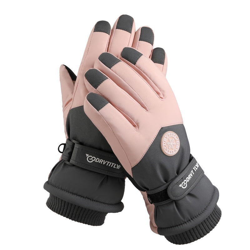 Skiing Gloves Winter Touch Screen Motorcycle Fleece-lined Warm
