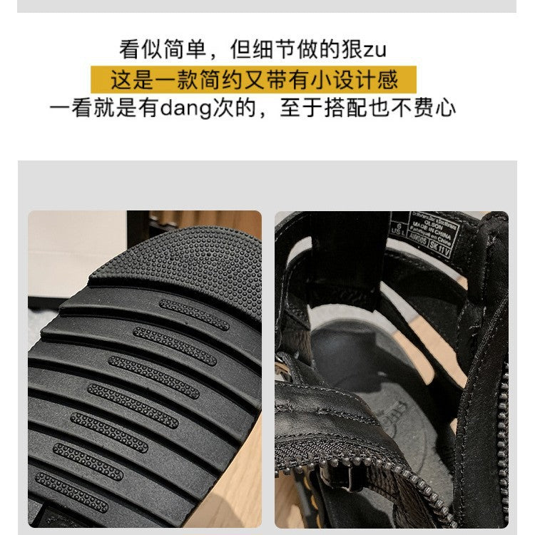 Womens Chunky-Soled Elevator Dr Sandals
