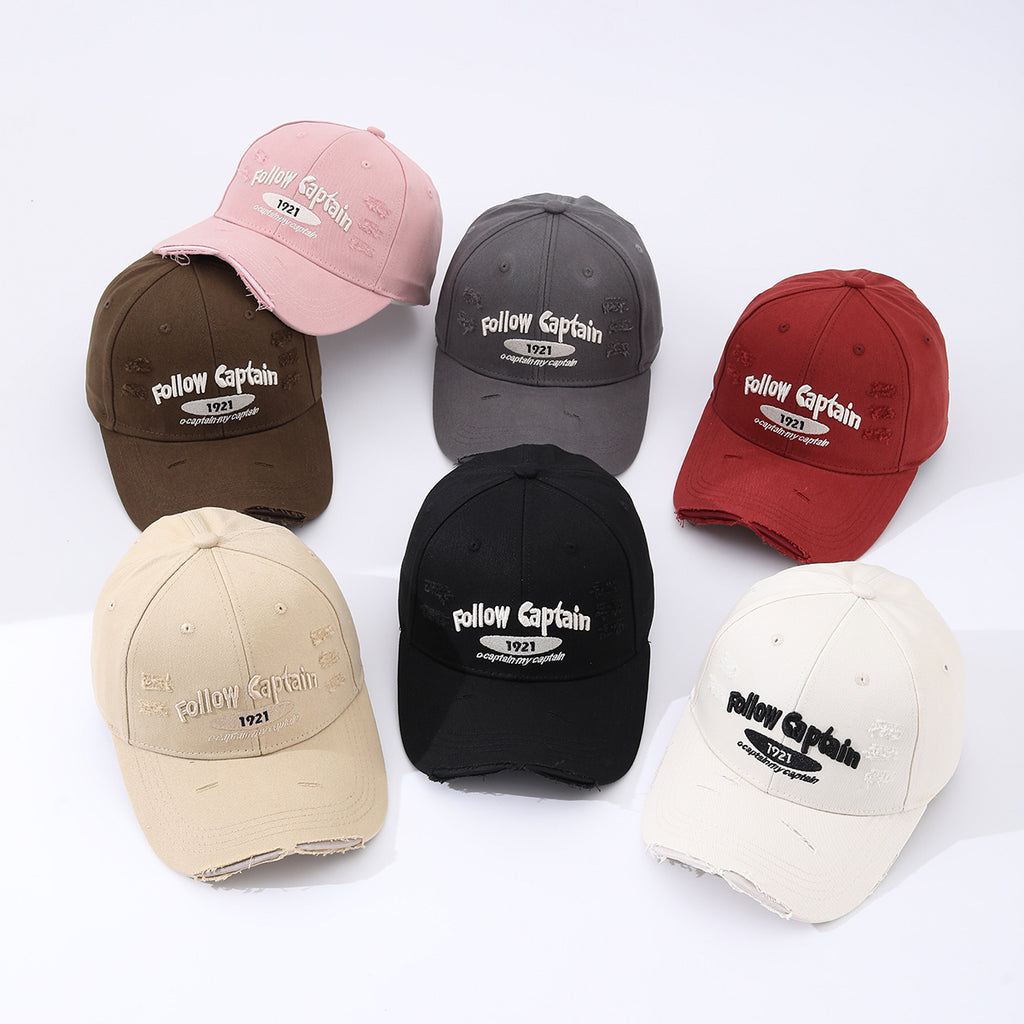 The New Convertible Baseball Cap With Holes And Embroidered Letters, Featuring The Year 1921 And Adjustable Design, Is Perfect For Daily Commuting, Outdoor Travel And Casual Wear.