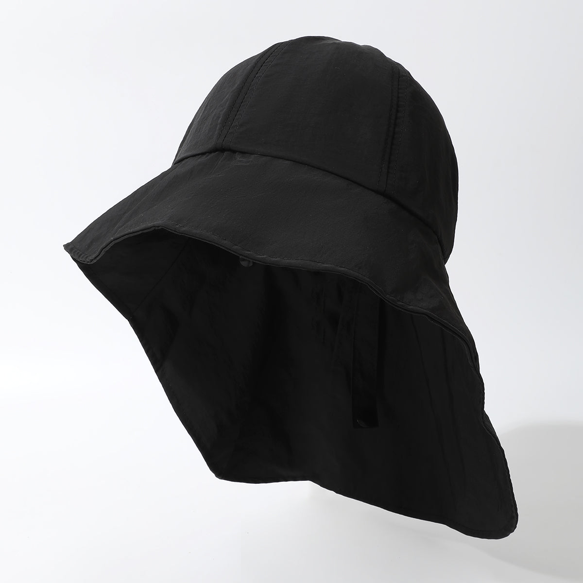 Solid-color Wide-brimmed Sunshade Quick-drying Shawl, Shoulder Protector, Simple And Versatile Sun Hat Suitable For Outdoor Work, Attendance, Travel