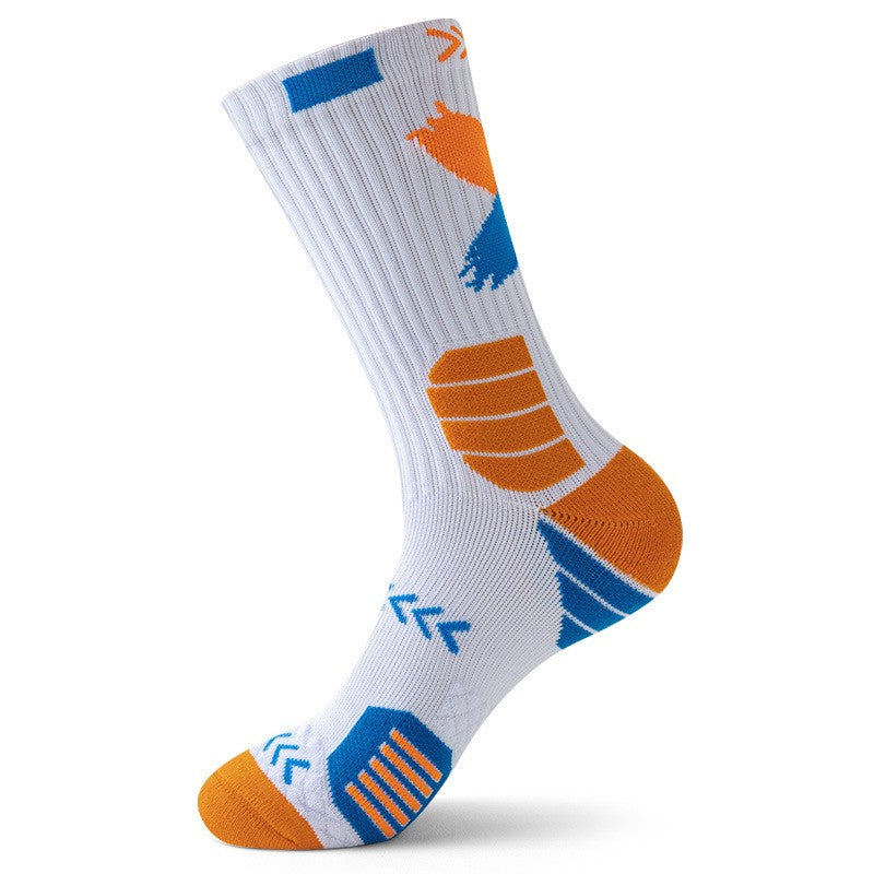 Sports Socks Men's Medium Socks Practical Professional Running Basketball Socks High Top Long Socks
