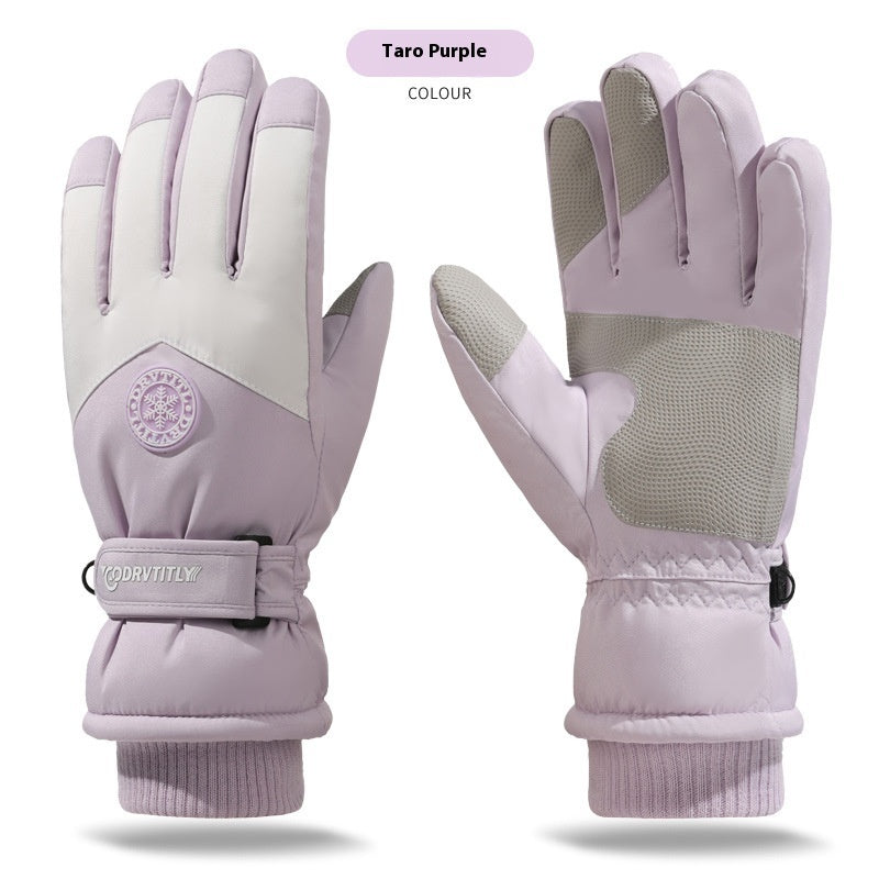 Skiing Gloves Winter Touch Screen Motorcycle Fleece-lined Warm