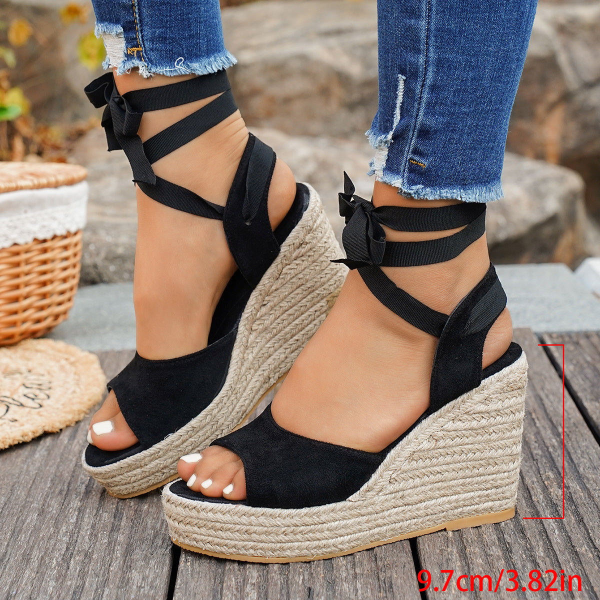 Women's Fashion Strap Plus-Size Open-Toe High-Heel Sandals