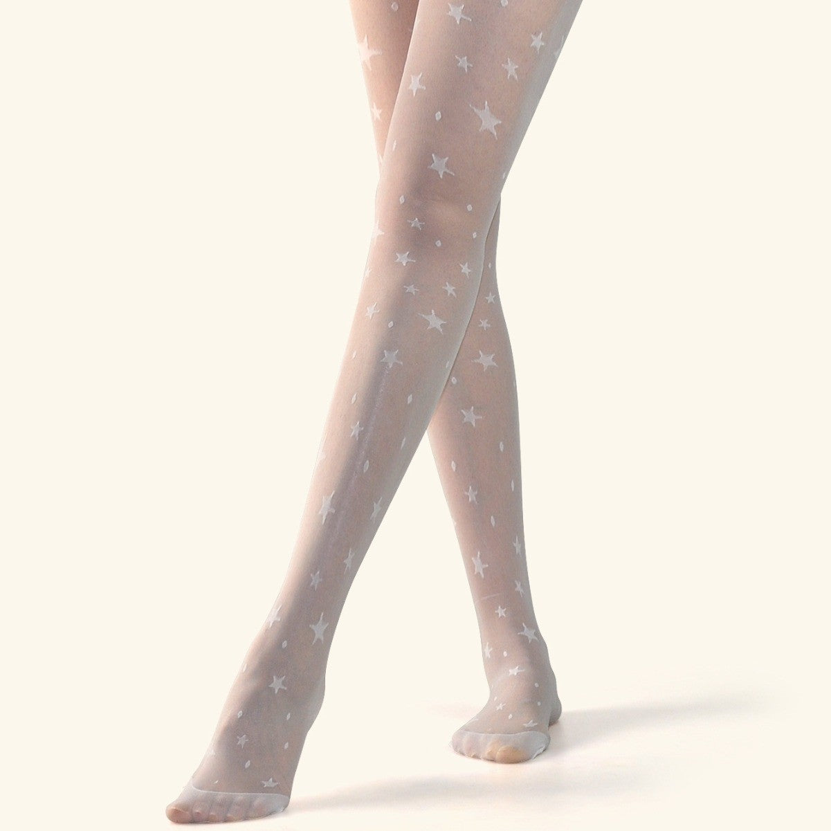 Summer Super Transparent Polka Dot Star Jacquard Pantyhose Sexy Outerwear Women's Socks
