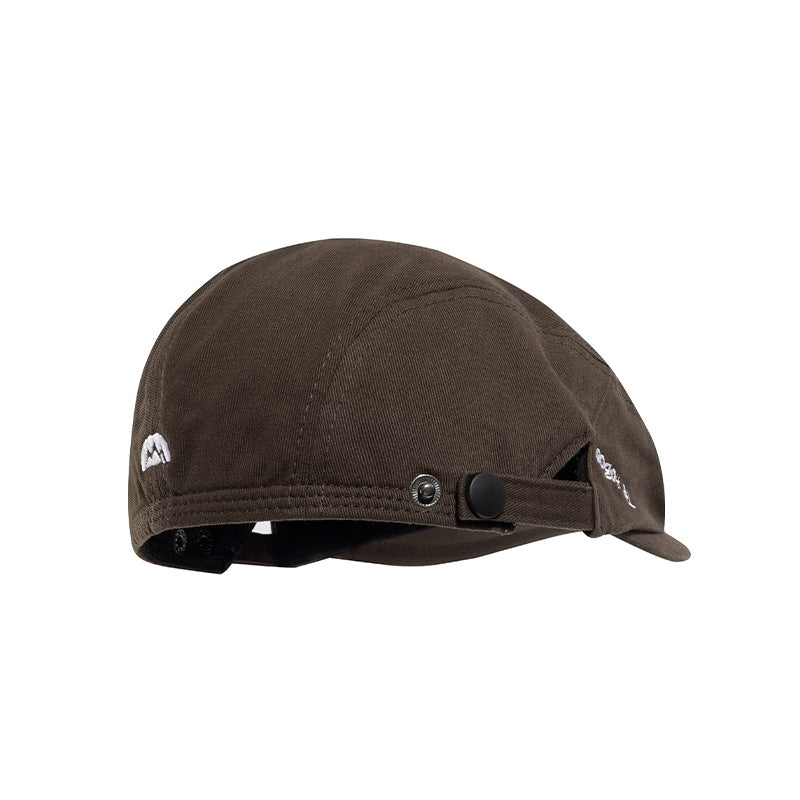Beret Worn Backward Versatile For Women All-match For Autumn And Winter