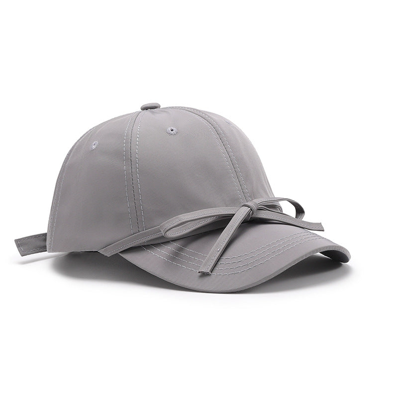 Spring And Autumn Bowknot Quick-drying Soft Top Women's Baseball Cap