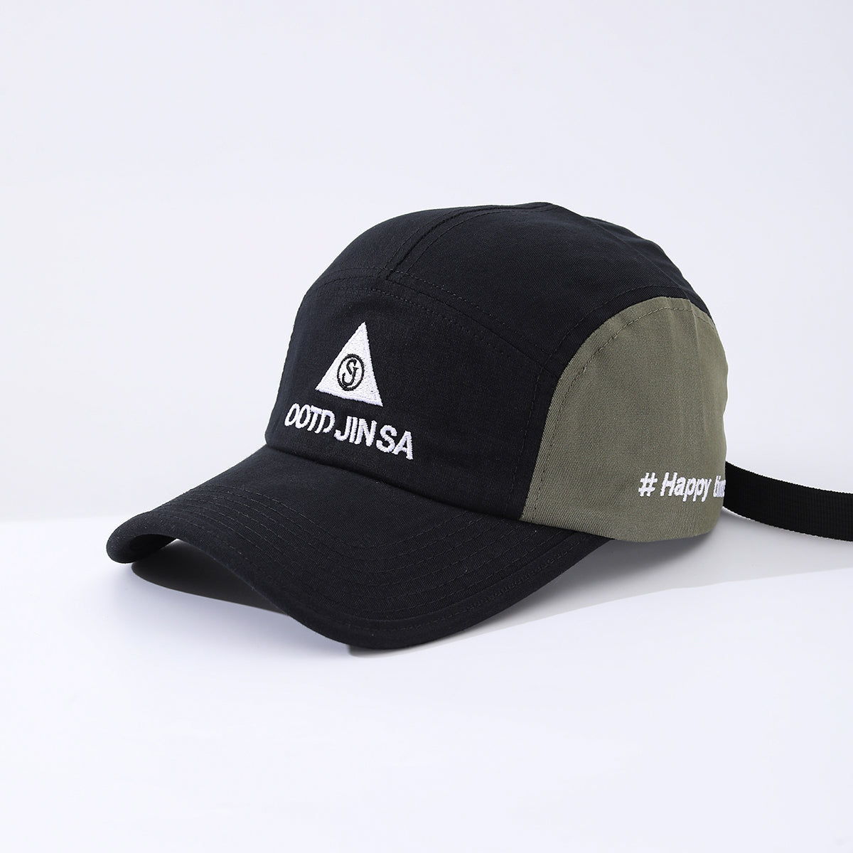 Women's  Embroidered Letter Triangle Pattern Adjustable Soft Cap With Simple And Versatile Style Baseball Cap Suitable For Outdoor Sun Protection And Hiking Outings