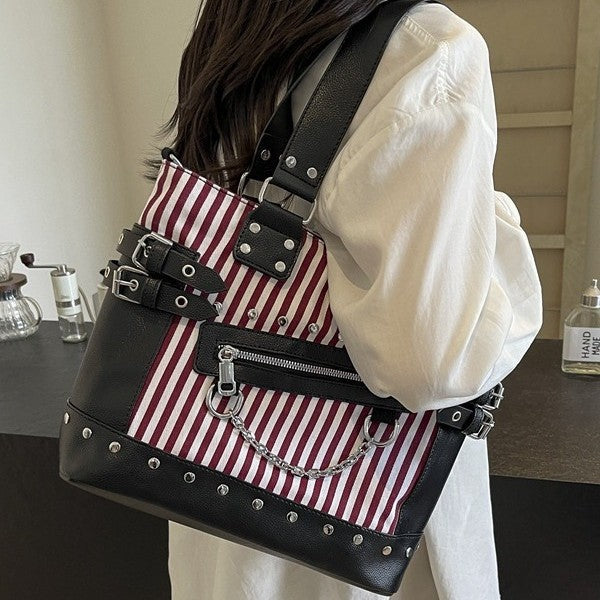 Women's Textured Casual Tote Shoulder Bag
