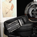 Automatic-buckle Ostrich-patterned Fashionable Casual All-match Genuine Leather Belt