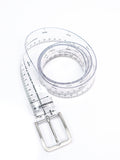 Hand-painted Graffiti Slogan Transparent PVC Belt