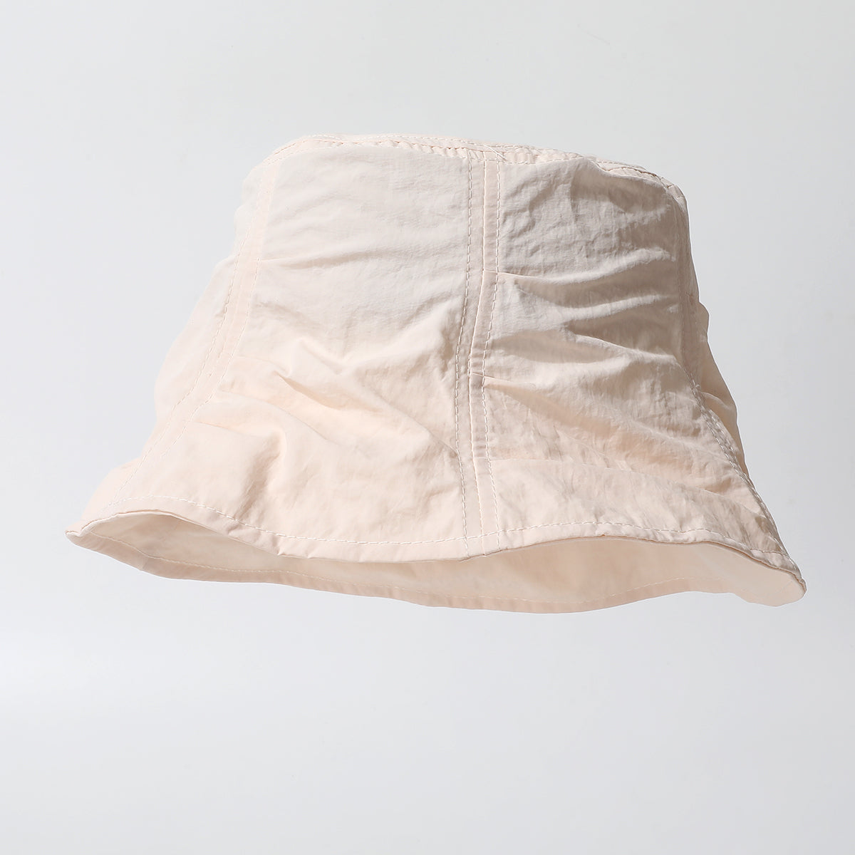The New Women's Solid-color Pleated Casual Bucket Hat Is Quick-drying, Waterproof, Fashionable And Casual. It Suits Girls For Shopping, Dating, Traveling And Taking Photos.