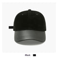 AutumnWinter Casual All-Match Retro Suede Patchwork High-End Baseball Cap For Women