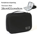 Double-layer Cable Organizer Travel Digital Accessory Storage Bag