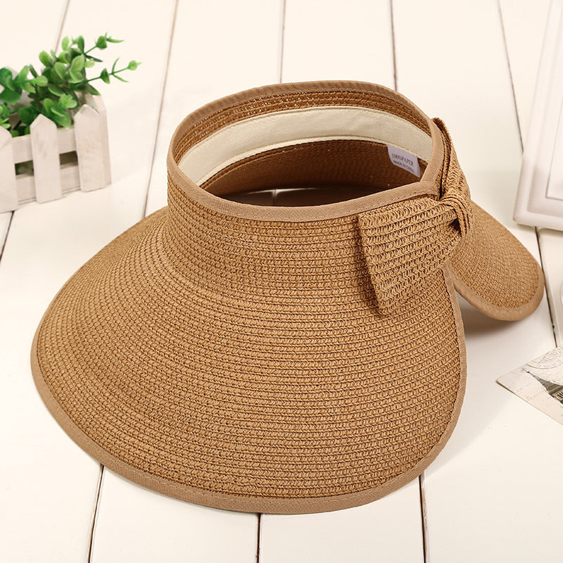Foldable Sun Hat With No Brim For Women